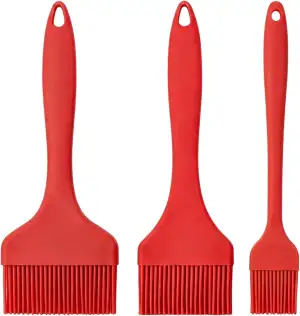 3 Stücke Backpinsel Silikonpinsel 210mm Silikon Küchenpinsel Hitzebeständig bis 