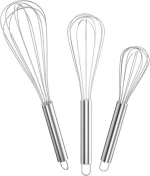 Newaner Schneebesen Set Edelstahl，Rührbesen 3 Stück Enthält 21cm, 26cm, 29cm für