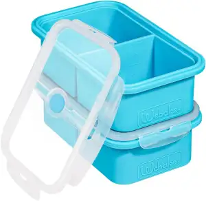 webake Suppen Einfrieren Behälter 500ml Silikon Gefrierform mit Deckel 2 Stück S
