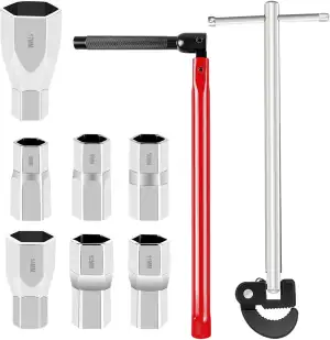 Standhahnmutterschlüssel Set Verstellbarer Hahnmutterschlüssel 8-28mm Armaturens