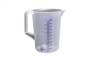 hünersdorff Messbecher 2l | Polypropylen (PP) | bruchsicher und spülmaschinengee