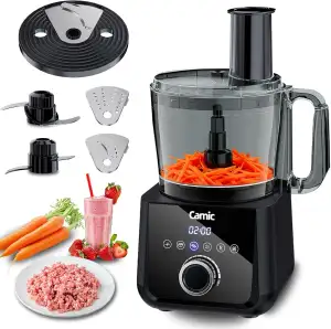 Camic Kompakte Küchenmaschine - Food Processor 1500W Motor, 6 Funktionen, PowerC