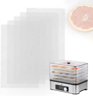 Aieve Dörrfolie Antihaft Silikon Dehydrator Blätter für Obsttrockner, BPA-Frei, 