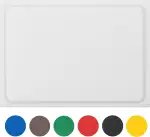 stabiles Schneidebrett Kunststoff | Weiß, 60x40x2 cm | Spülmaschinenfest, EXTRA dick, messerschonend | Farben & Größen auswählbar | HACCP Brot & Käse Küchenbrett | Schneidbrett mit Saftrille
