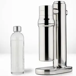 Wassersprudler Edelstahl mit Glasflasche 650 ml – plastikfrei, BPA-frei, geschma