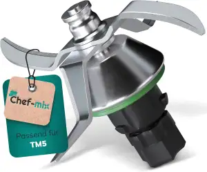 Mixmesser Ersatz für Vоrwerk Thermоmix Messer TM5 - Ersatzmesser aus Edelstahl m
