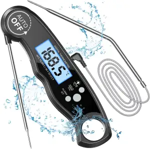 CIRYCASE Fleischthermometer Digital, Sofort Ablesbares Bratenthermometer Grillth