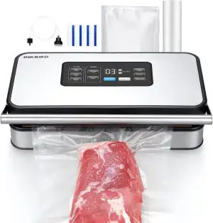 INKBIRD Vakuumiergerät, Folienschweißgeräte für Lebensmittel mit Trocken-/Nass-/