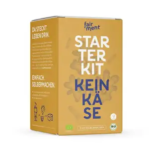 Fairment Starter Kit Keinkäse - vegane Käsealternativen selber machen Set, Käse 