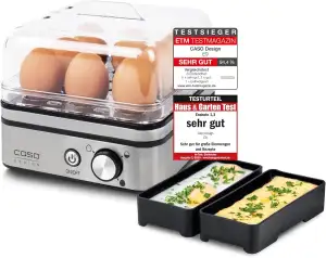 CASO E 9 - Design Eierkocher, Testurteil: Sehr Gut, elektronischer Eierkocher fü