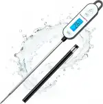 ThermoPro IPX7 Fleischthermometer Wasserdicht Schnelles Instant-Read Grillthermometer mit Hintergrundbeleuchtung & Hold, Digitales Brantenthermometer -50°C bis 300°C für BBQ, Steak, Grillen & Küche