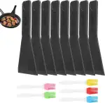8 Stück Raclette Schieber, Raclette Schaber Pfannenwender Küchenwerkzeuge Hitzebeständig Spatel Pfannenwender Klein für Antihaft-Kochgeschirr Gourmetteller Bratpfanne Käsespachtel Frischkäsespachtel