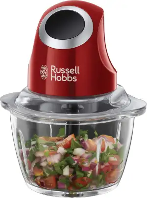 Russell Hobbs Zerkleinerer elektrisch Mini [Glasbehälter inkl. Aufbewahrungsdeck