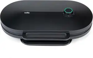 Wilfa GRAND DOUBLE Waffeleisen I 2 x 22cm große Waffeln I mit 6 Herzen I doppelt