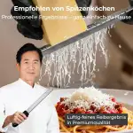 【Von Sternekoch empfohlen】 SOLODOTO Zester Reibe, lasergeschärfte Reibfläche Parmesanreibe, lebensmittelechter Edelstahl Käsereibe, Knoblauchreibe, Küchenreibe, Zitronenreibe, Muskatreibe