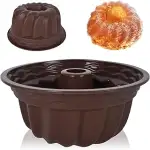 Silikon Gugelhupfform Ø24 cm, Antihaft Backform für Kuchen, Gugelhupf, Brot und Desserts, Kuchenf...