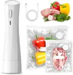 Ombrex Mini Vakuumiergerät – Tragbarer Vacuum Sealer mit USB-Aufladung, 30 Wiederverwendbare Vaku...