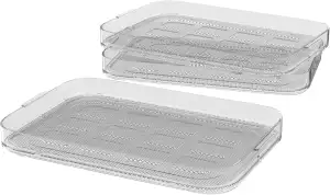 WMF Küchenminis Dörrgitter Set 3-teilig, 27,7 x 17,6 x 7,1 cm 3 Dörrgitter für Dörrgerät, Zubehör...