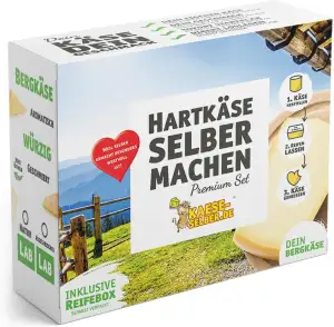 Käse selber Machen - Hartkäse (Bergkäse) selber Machen Set; Traditionelle Käsehe