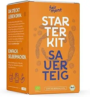 Sauerteig Starter Kit von fairment - Sauerteigbrot selber backen, inkl. Roggensa