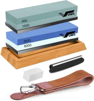 Schleifstein Set für Messer - Wetzstein Körnung 400/1000 3000/8000 Japanischer A