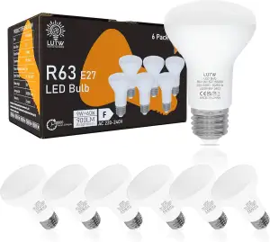 LED Reflektor R63 E27 Glühbirne, 9W Ersatz für 60W Halogenstrahler, Warmweiß 3000K Reflektorlampen, 900LM mit 120° Abstrahlwinkel, AC 220V, Nicht Dimmbar, 6er Pack