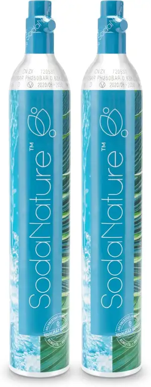 2x Premium 60L CO2 Zylinder für SodaStream (außer QC), Aarke etc. | Neu & Erstbe