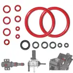 Dichtungen O-Ringe für Philips Saeco, 16 Stück Silikon Dichtungsringe Set, Ersatzteile passend fü...