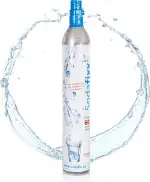 CO2 Zylinder für 60L Sprudelwasser - Kohlensäure Zylinder zum Einschrauben für Sodafixx Wasserspr...