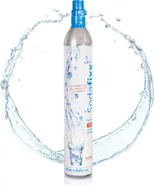 CO2 Zylinder für 60L Sprudelwasser - Kohlensäure Zylinder zum Einschrauben für S