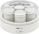 Clatronic® Joghurtbereiter | Joghurt selber machen | inkl. 7 Gläser mit Schraubdeckel | einfache Zubereitung | Joghurt Maker für bis zu 1,1 Liter Joghurt | Joghurtmaschine | Yogurt Maker | JM 3344