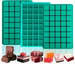 3 Stück Schokoladenform, Pralinenform Silikon, Chocolate Mold für 40 Blöcke Schokolade, Schokolade Selber Machen Set, für Cupcakes Kuchen Pudding Eiswürfel Gelee Schokolade (A)