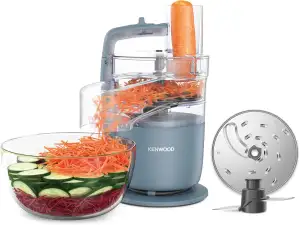 Kenwood MultiPro Go FDP22.130GY, Kompakt-Küchenmaschine nur 30cm hoch, zum Schne