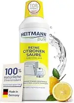 HEITMANN pure Reine Citronensäure 500 ml | Effektiver Kalkentferner in Küche & Bad | 100% natürli...