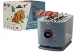 Imetec Grantoast - Toaster 2 XL-Scheiben mit zu öffnenden Zangen für gefüllte Toasts - 7 Bräunungsstufen, Einfache Reinigung, LED-Display, Digitaler Timer