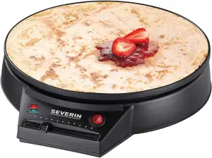 SEVERIN Crêpes Maker, Crepes-Eisen für süße Crepes und herzhafte Galettes, Crepe