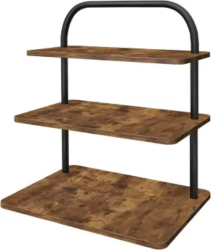 Tortenständer 3 Etagen, Cupcake Ständer, Quadrat Cake Stand Mit Griff Servierständer, Kuchenständer, Muffinständer, Gebäckständer für Geburtstagsparty Dekoration