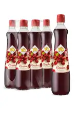 YO Sirup Kirsche (6 x 700 ml) – 1x Flasche ergibt bis zu 6 Liter Fertiggetränk – ohne Süßungsmitt...