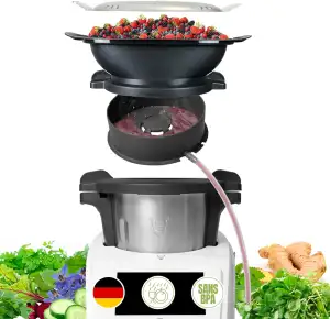 MixFino Dampfentsafter für Monsieur Cuisine Connect, Smart & Trend – Zubehör zum