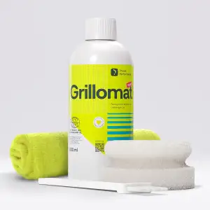 GRILLOMAT | ökologischer Backofen- und Grillreiniger | Grillreiniger 500 ml | ultrastarkes Gel gegen Fett, Öl und Eingebranntes | Profi-Reiniger für Backofen, Grill, Pfannen, Beefer & Mikrowelle