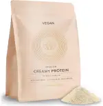 SUNDAY NATURAL® Veganes Proteinpulver – 1 Kg – Super Creamy Vegan Protein Pulver Vanille – 25g Eiweiß pro Portion - 3K Protein-Shake – Gesamtes EAA- & BCAA-Profil – Ohne Zuckerzusatz, Laborgeprüft