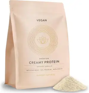 SUNDAY NATURAL® Veganes Proteinpulver – 1 Kg – Super Creamy Vegan Protein Pulver