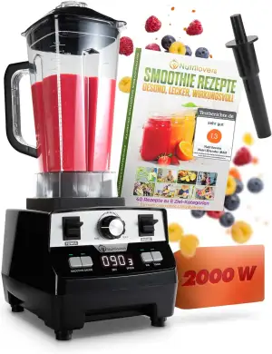 Nutrilovers Hochleistungsmixer NUTRI-BLENDER MAX Standmixer 2000W Hochleistung S