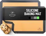 Zulay Kitchen Silikon Backmatte 2er - 42x30 cm Wiederverwendbares Silikon-Backblech, Einfaches un...