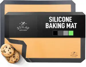 Zulay Kitchen Silikon Backmatte 2er - 42x30 cm Wiederverwendbares Silikon-Backbl