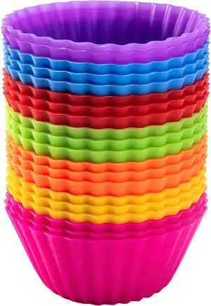 AVANA Große Wiederverwendbare Muffinformen aus Hochwertigem Silikon (20 Stück) M