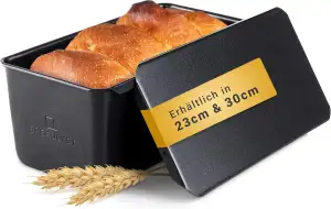 BREADLYST® Premium Brotbackform mit Deckel – Extra hohe Kastenform, Toastbrot-Ba