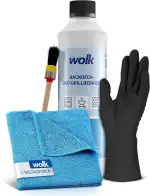wolk Backofen- & Grillreiniger Set 500ml – Extra starkes Gel für Backofen, Grill, Backblech, Pfan...
