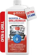 Maxxi Clean 1 x 750 ml Backofen und Grillreiniger Gel Paste I extrastarker selbstarbeitender Fett...