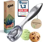 kjøk Premium Eislöffel Eiscreme Portionieren aus Zinklegierung in Chrom matt - Eisportionierer fü...